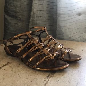 Stuart Weitzman gold/bronze sandals